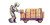 Robot Unloading Cargo Vinyl Car Decal Sticker – Waterproof & UV-Resistant 5.12"