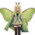 Personified Moth Girl Vinyl Car Decal Sticker – Waterproof & UV-Resistant 3.4133333333333336"