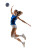 Volleyball Player Jump Vinyl Car Decal Sticker – Waterproof & UV-Resistant 8.96"