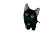 Black Kitten Greenery Vinyl Car Decal Sticker – Waterproof & UV-Resistant 6.1866666666666665"