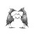 Dancing Scarecrows Vinyl Car Decal Sticker – Waterproof & UV-Resistant 3.4133333333333336"