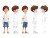 Cute Boys Design Vinyl Car Decal Sticker – Waterproof & UV-Resistant 6.1866666666666665"