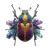 Crystal Beetle Vinyl Car Decal Sticker – Waterproof & UV-Resistant 3.4133333333333336"