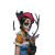 Skull Mask Dirndl Rider Vinyl Car Decal Sticker – Waterproof & UV-Resistant 3.4133333333333336"