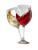 Elegant Wine Glasses Vinyl Car Decal Sticker – Waterproof & UV-Resistant 4.1066666666666665"