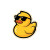 Cartoon Yellow Duck V5 Vinyl Car Decal Sticker – Waterproof & UV-Resistant 3.4133333333333336"