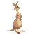 Friendly Kangaroo Character Vinyl Car Decal Sticker – Waterproof & UV-Resistant 6.826666666666667"