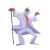 Disco Dancing Elder Vinyl Car Decal Sticker – Waterproof & UV-Resistant 3.4133333333333336"