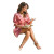 Romantic Cafe Scene V2 Vinyl Car Decal Sticker – Waterproof & UV-Resistant 3.4133333333333336"