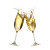 Champagne Glasses Clinking Vinyl Car Decal Sticker – Waterproof & UV-Resistant 3.4133333333333336"