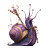Fantasy Flail Snail Vinyl Car Decal Sticker – Waterproof & UV-Resistant 3.4133333333333336"