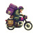 Speedy Courier Caricature Vinyl Car Decal Sticker – Waterproof & UV-Resistant 3.4133333333333336"