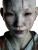 Albino Horror Character Vinyl Car Decal Sticker – Waterproof & UV-Resistant 4.1066666666666665"