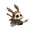 Pirate Bunny Skeleton Vinyl Car Decal Sticker – Waterproof & UV-Resistant 3.4133333333333336"