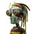 Rastafarian Alien Robot Vinyl Car Decal Sticker – Waterproof & UV-Resistant 3.4133333333333336"