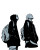 Silhouette Boys Sideview Vinyl Car Decal Sticker – Waterproof & UV-Resistant 4.0"