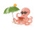 Vacation Octopus Vinyl Car Decal Sticker – Waterproof & UV-Resistant 3.4133333333333336"