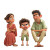 Angry Family Scene Vinyl Car Decal Sticker – Waterproof & UV-Resistant 3.4133333333333336"