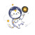 Astro Cat Adventure V4 Vinyl Car Decal Sticker – Waterproof & UV-Resistant 6.826666666666667"