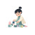 Toddler With Blocks V2 Vinyl Car Decal Sticker – Waterproof & UV-Resistant 3.4133333333333336"