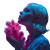 Futuristic Blond Portrait Vinyl Car Decal Sticker – Waterproof & UV-Resistant 3.4133333333333336"