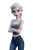 Elsa In Casual Vinyl Car Decal Sticker – Waterproof & UV-Resistant 8.96"