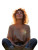 Meditating Woman Serene Vinyl Car Decal Sticker – Waterproof & UV-Resistant 8.213333333333333"