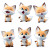 Cartoon Fox Expressions V2 Vinyl Car Decal Sticker – Waterproof & UV-Resistant 3.4133333333333336"