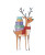 Festive Reindeer Vinyl Car Decal Sticker – Waterproof & UV-Resistant 3.946666666666666