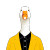 Cute Goose Portrait Vinyl Car Decal Sticker – Waterproof & UV-Resistant 3.4133333333333336"