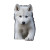 White Wolf Pup V2 Vinyl Car Decal Sticker – Waterproof & UV-Resistant 3.4133333333333336"