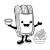Churros Character Vinyl Car Decal Sticker – Waterproof & UV-Resistant 6.826666666666667"