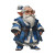 Silver Gnome Wizard Vinyl Car Decal Sticker – Waterproof & UV-Resistant 3.4133333333333336"