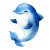 Dancing Dolphin Doodle Vinyl Car Decal Sticker – Waterproof & UV-Resistant 6.826666666666667"
