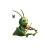Cheerful Violinist Grasshopper Vinyl Car Decal Sticker – Waterproof & UV-Resistant 3.4133333333333336"