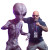 Aliens Dance Vinyl Car Decal Sticker – Waterproof & UV-Resistant 6.826666666666667"