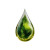 Green Leaf Drop Vinyl Car Decal Sticker – Waterproof & UV-Resistant 6.826666666666667"