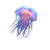 Iridescent Jellyfish Vinyl Car Decal Sticker – Waterproof & UV-Resistant 3.4133333333333336"