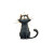 Static Cat Vinyl Car Decal Sticker – Waterproof & UV-Resistant 3.2"