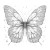 Butterfly Raindrops Art Vinyl Car Decal Sticker – Waterproof & UV-Resistant 3.4133333333333336"
