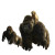 Gorilla And Puppy Vinyl Car Decal Sticker – Waterproof & UV-Resistant 3.4133333333333336"