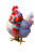 Chicken In Scarf Vinyl Car Decal Sticker – Waterproof & UV-Resistant 4.4