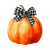 Pumpkin With Bow Vinyl Car Decal Sticker – Waterproof & UV-Resistant 3.4133333333333336"
