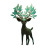 Magical Forest Deer V2 Vinyl Car Decal Sticker – Waterproof & UV-Resistant 3.4133333333333336"