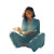 Peaceful Reading Moment V2 Vinyl Car Decal Sticker – Waterproof & UV-Resistant 6.826666666666667"