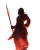 Fiery Black Giant Vinyl Car Decal Sticker – Waterproof & UV-Resistant 4.0"