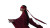 Crimson Hanfu Serenity Vinyl Car Decal Sticker – Waterproof & UV-Resistant 5.4