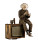 Einstein Watching Tv Vinyl Car Decal Sticker – Waterproof & UV-Resistant 4.1066666666666665"
