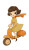 Kawaii Pumpkin Scooter Vinyl Car Decal Sticker – Waterproof & UV-Resistant 4.8533333333333335"