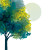 Green Abstract Tree Vinyl Car Decal Sticker – Waterproof & UV-Resistant 3.4133333333333336"